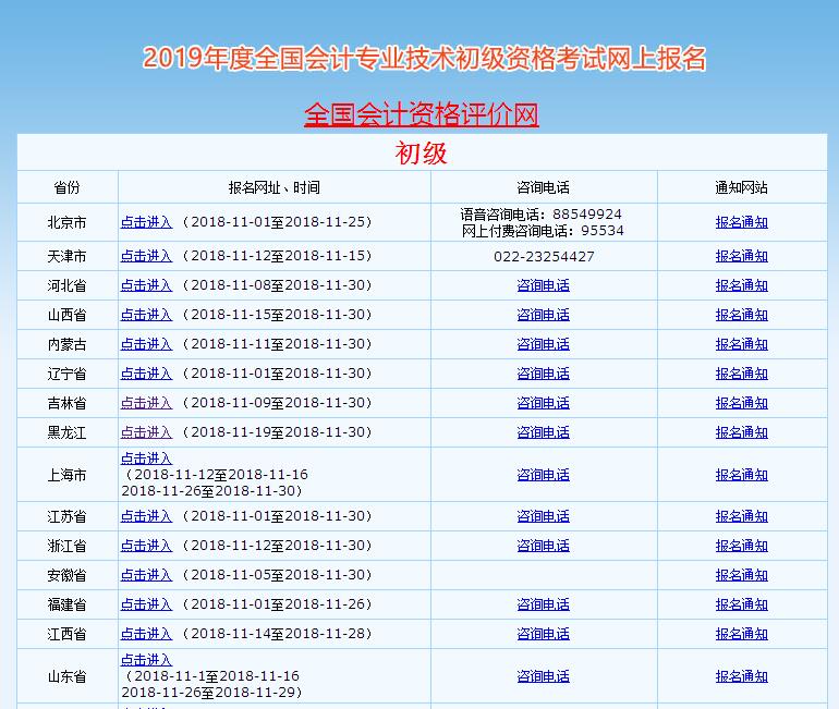 初级会计登录界面