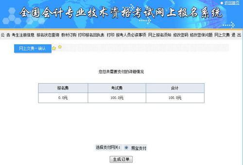 初级会计支付详情